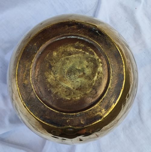ANTIQUE DUTCH BRASS JARDINIERE - ADDITIONAL PHOTO 6
