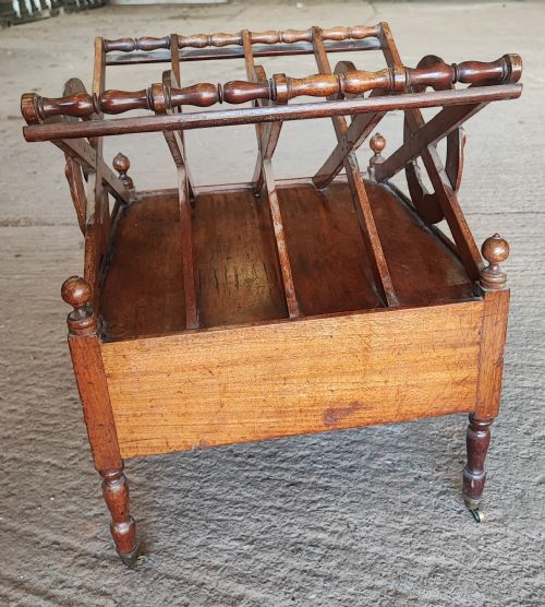 REGENCY MAHOGANY CANTERBURY AFTER A DESIGN BY JC LOUDOUN 1833 WITH GOOD PROVENANCE - ADDITIONAL PHOTO 5
