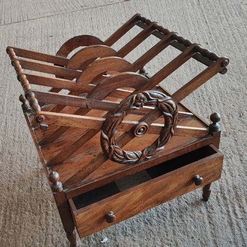REGENCY MAHOGANY CANTERBURY AFTER A DESIGN BY JC LOUDOUN 1833 WITH GOOD PROVENANCE - ADDITIONAL PHOTO 13