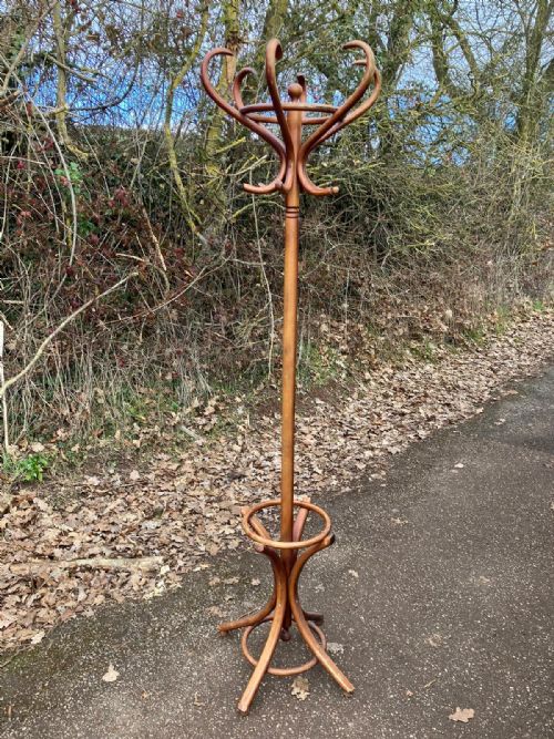 antique bentwood hatcoat and stick stand - CATEGORY: ANTIQUE FURNITURE - DATED 1900