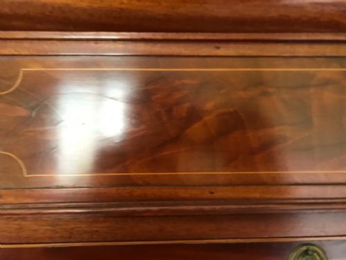 EXCEPTIONAL 19C INLAND MAHOGANY COMBINATION WARDROBE IN THE REGENCY STYLE - ADDITIONAL PHOTO 7