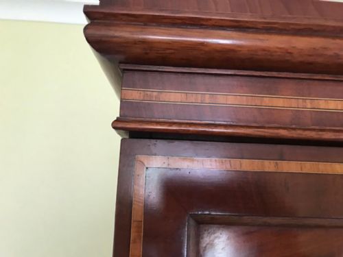EXCEPTIONAL 19C INLAND MAHOGANY COMBINATION WARDROBE IN THE REGENCY STYLE - ADDITIONAL PHOTO 17