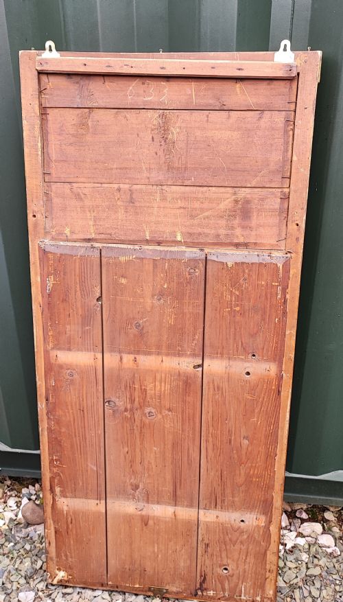 REGENCY GILT AND GESSO PIER MIRROR WITH HAND PAINTED TOP PANEL - ADDITIONAL PHOTO 3