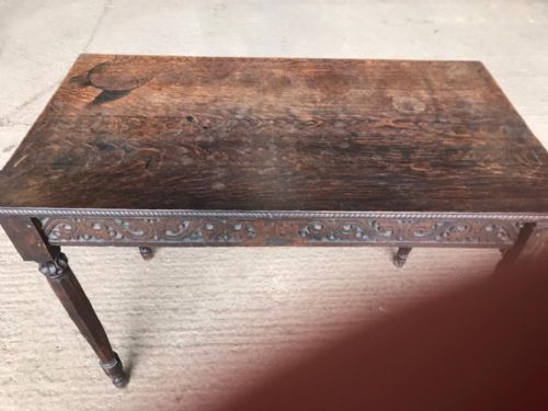COUNTRY HOUSE WILLIAM IV CARVED OAK SIDE TABLE - ADDITIONAL PHOTO 5