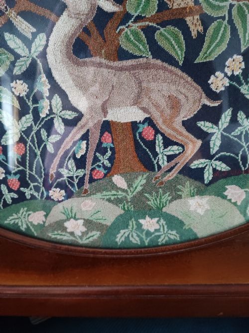 A FINE ART'S AND CRAFTS NEEDLEWORK FRAMED PANEL SIGNED M J WALKER - ADDITIONAL PHOTO 9