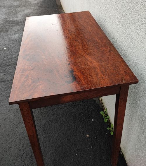 A GEORGE III MAHOGANY 2 DRAWER SIDE TABLE - ADDITIONAL PHOTO 2