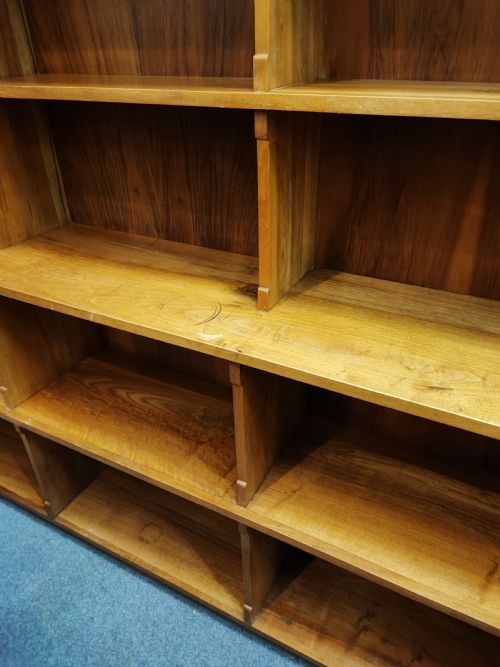 ANTIQUE WALNUT OPEN BOOKCASE - ADDITIONAL PHOTO 9