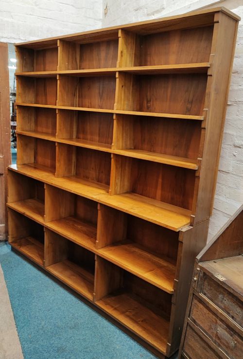 ANTIQUE WALNUT OPEN BOOKCASE - ADDITIONAL PHOTO 13