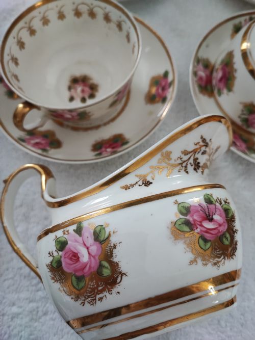 PRETTY MINTON'S PORCELAIN 6 PERSON TEA SET - ADDITIONAL PHOTO 10