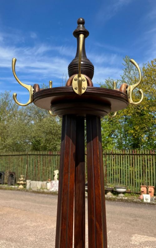 ART'S AND CRAFTS WALNUT COAT STAND - ADDITIONAL PHOTO 1