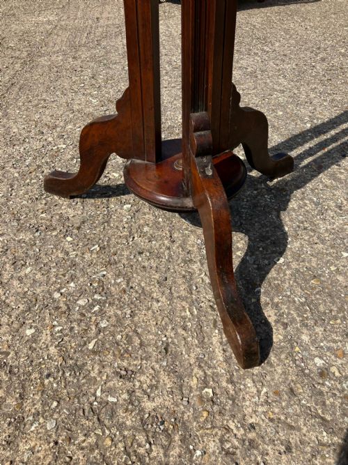 ART'S AND CRAFTS WALNUT COAT STAND - ADDITIONAL PHOTO 4