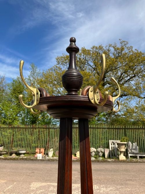 ART'S AND CRAFTS WALNUT COAT STAND - ADDITIONAL PHOTO 5
