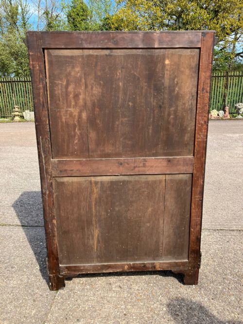 A GOOD TALL ANTIQUE MARQUETRY CHEST OF DRAWERS - ADDITIONAL PHOTO 9