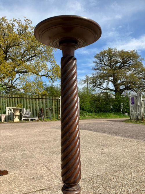 ANTIQUE MAHOGANY TORCHERE INTHE GEORGE 111 STYLE - ADDITIONAL PHOTO 1