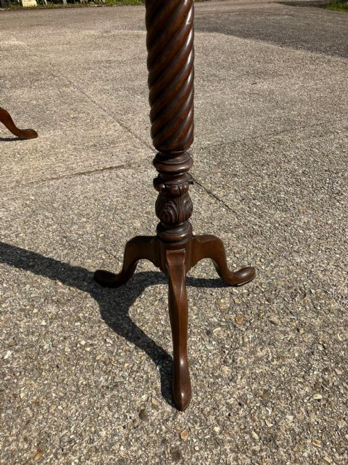 ANTIQUE MAHOGANY TORCHERE INTHE GEORGE 111 STYLE - ADDITIONAL PHOTO 2