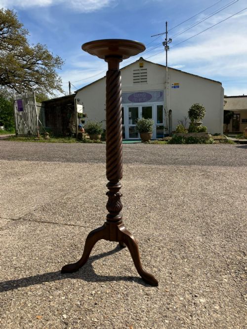 ANTIQUE MAHOGANY TORCHERE INTHE GEORGE 111 STYLE - ADDITIONAL PHOTO 3