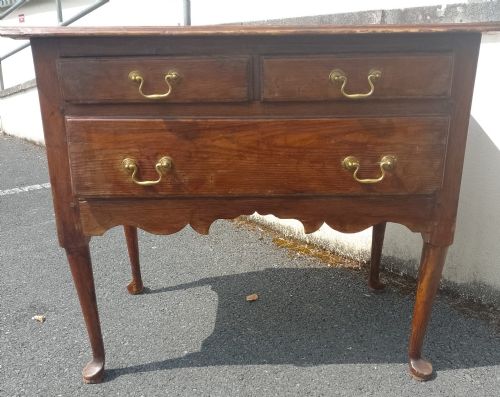 a rare george iii pine side table - CATEGORY: ANTIQUE SIDEBOARDS - DATED GEORGIAN
