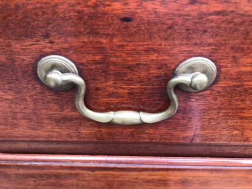 TALL GEORGIAN MAHOGANY CHEST OF DRAWERS - ADDITIONAL PHOTO 9