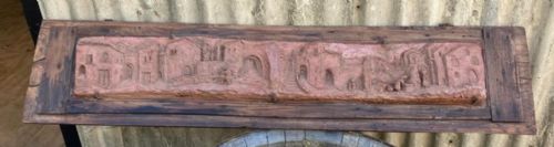a french rustic terracotta panel - CATEGORY: ANTIQUE CERAMICS - DATED 19TH CENTURY