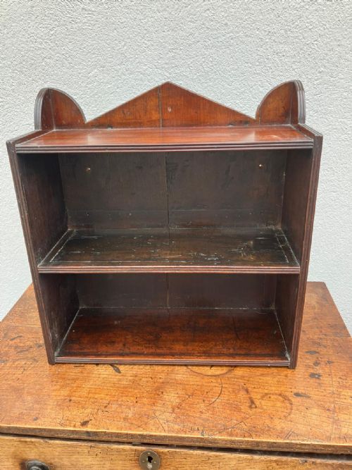 regency small mahogany open bookcase shelf - CATEGORY: ANTIQUE BOOKCASES - DATED REGENCY