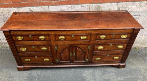 a fine 18c north country oak low dresser - CATEGORY: ANTIQUE SIDEBOARDS - DATED 18TH CENTURY