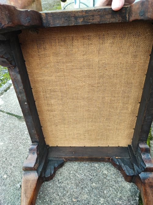 19C CARVED WALNUT BALL AND CLAW STOOL - ADDITIONAL PHOTO 4