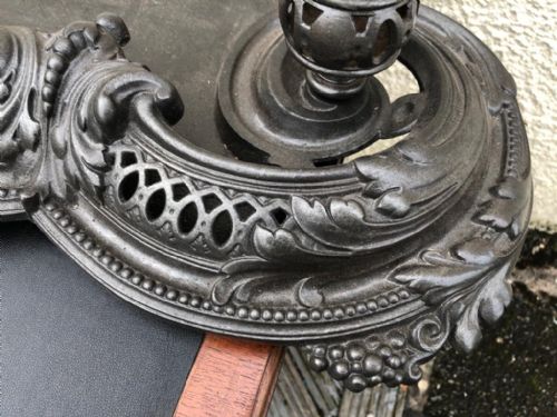 A FINE 19C CAST IRON FENDER - ADDITIONAL PHOTO 1