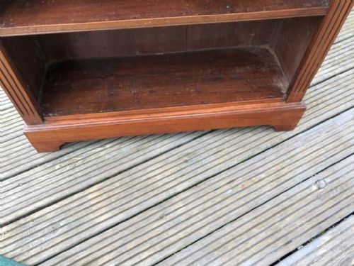 VICTORIAN WALNUT OPEN BOOKCASE - ADDITIONAL PHOTO 4