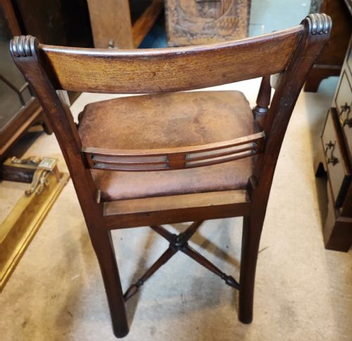 REGENCY MAHOGANY DESK ARMCHAIR - ADDITIONAL PHOTO 2