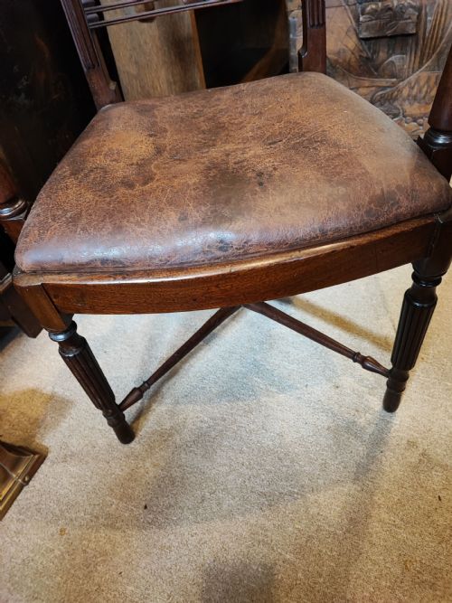 REGENCY MAHOGANY DESK ARMCHAIR - ADDITIONAL PHOTO 7