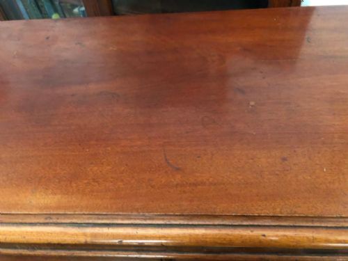 A VICTORIAN MAHOGANY 2 DOOR SIDE CABINET - ADDITIONAL PHOTO 5