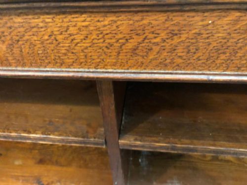 19C SUBSTANTIAL OAK OPEN BOOKCASE - ADDITIONAL PHOTO 3