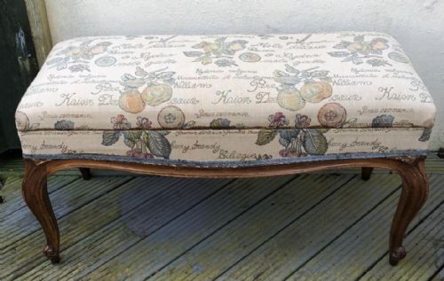 antique french ottoman stool of large size - CATEGORY: ANTIQUE STOOLS - DATED 19TH CENTURY