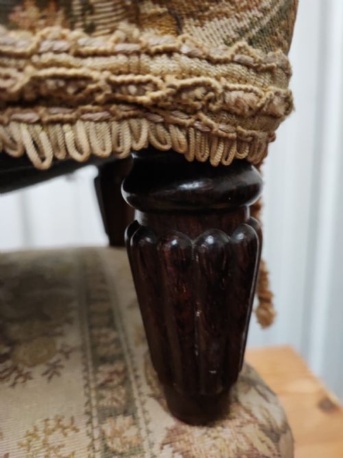 A PAIR OF REGENCY ROSEWOOD FOOT STOOLS - ADDITIONAL PHOTO 3