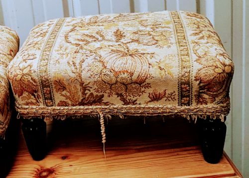 A PAIR OF REGENCY ROSEWOOD FOOT STOOLS - ADDITIONAL PHOTO 10