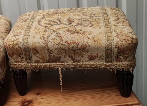 A PAIR OF REGENCY ROSEWOOD FOOT STOOLS - ADDITIONAL PHOTO 12