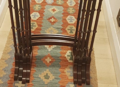 MAHOGANY QUARTETO OF TABLES IN THE GEORGE III STYLE - ADDITIONAL PHOTO 12