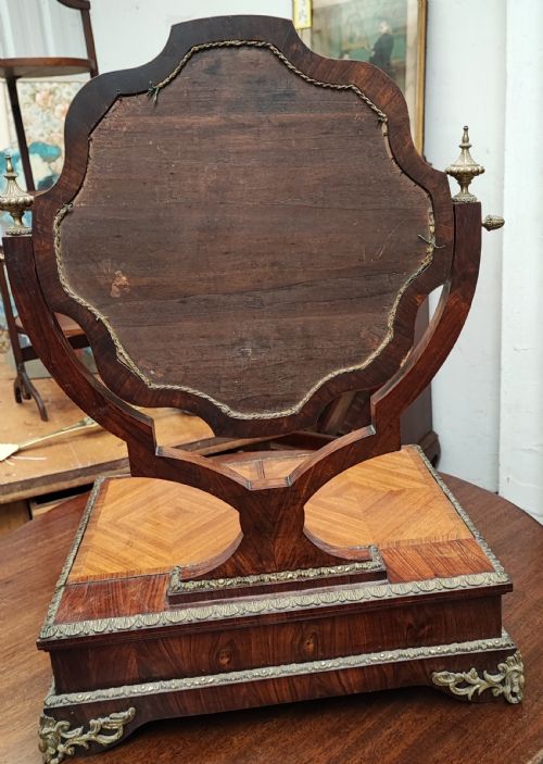 A FINE FRENCH KINGWOOD AND ORMOLU DRESSING MIRROR - ADDITIONAL PHOTO 5