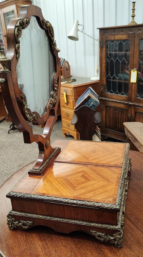 A FINE FRENCH KINGWOOD AND ORMOLU DRESSING MIRROR - ADDITIONAL PHOTO 6