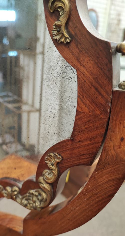 A FINE FRENCH KINGWOOD AND ORMOLU DRESSING MIRROR - ADDITIONAL PHOTO 10
