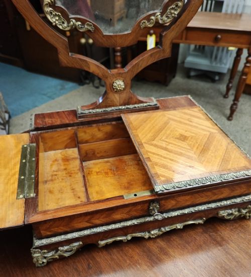 A FINE FRENCH KINGWOOD AND ORMOLU DRESSING MIRROR - ADDITIONAL PHOTO 13