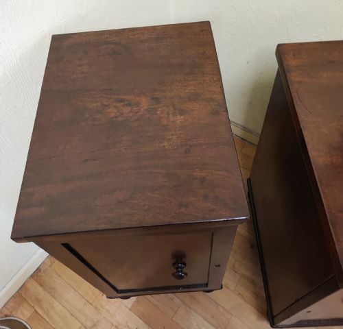 A PAIR OF REGENCY MAHOGANY BEDSIDE CABINETS - ADDITIONAL PHOTO 6