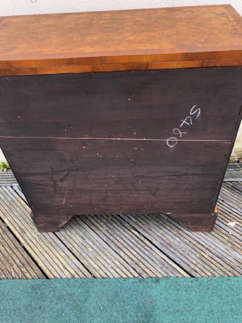AN QUALITY ANTIQUE WALNUT CHEST OF DRAWERS - ADDITIONAL PHOTO 13