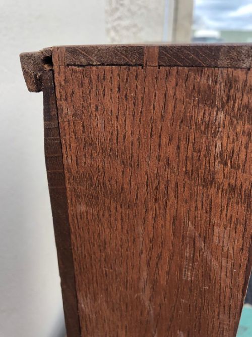 AN QUALITY ANTIQUE WALNUT CHEST OF DRAWERS - ADDITIONAL PHOTO 15