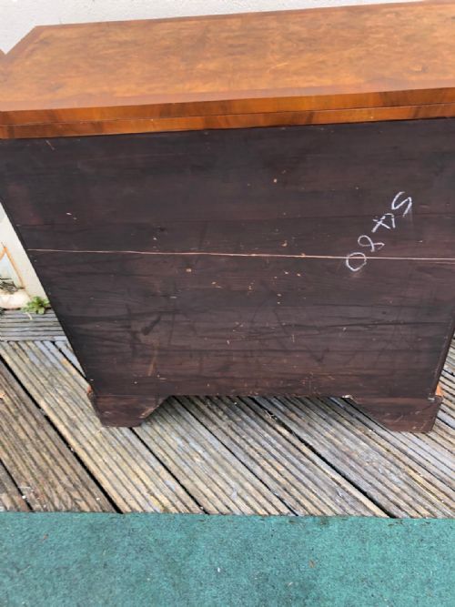 AN QUALITY ANTIQUE WALNUT CHEST OF DRAWERS - ADDITIONAL PHOTO 16