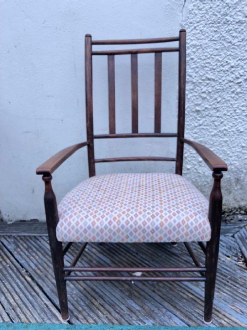 antique art's and crafts armchairin the style of william morris - CATEGORY: ANTIQUE CHAIRS - DATED 1900