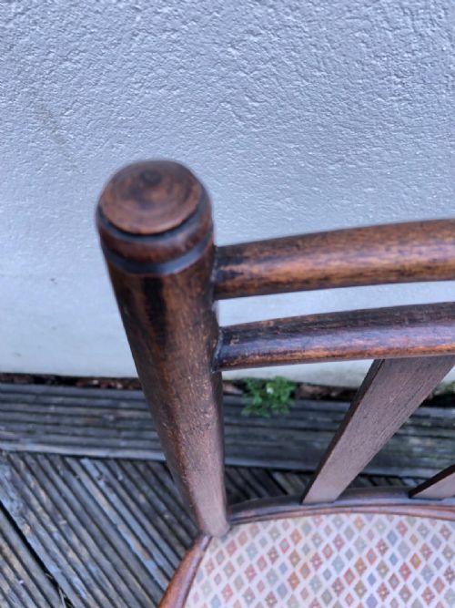 ANTIQUE ART'S AND CRAFTS ARMCHAIRIN THE STYLE OF WILLIAM MORRIS - ADDITIONAL PHOTO 2
