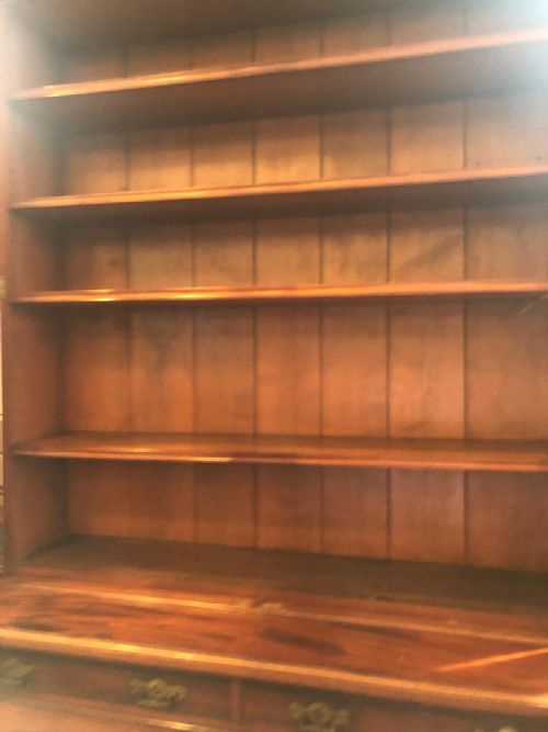 AN ANTIQUE MAHOGANY 2 DOOR BOOKCASE - ADDITIONAL PHOTO 9