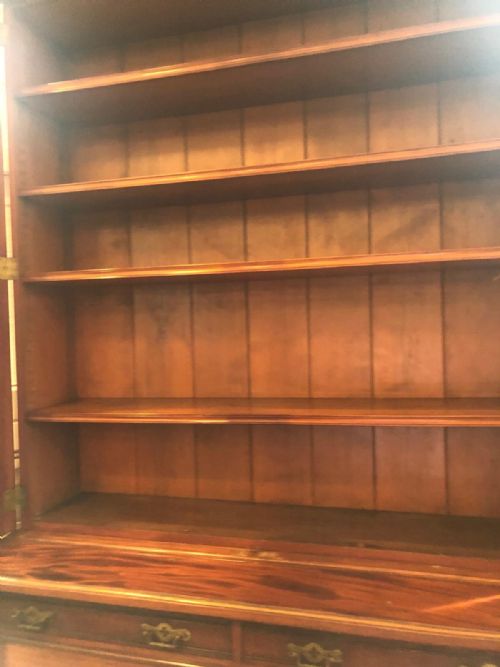 AN ANTIQUE MAHOGANY 2 DOOR BOOKCASE - ADDITIONAL PHOTO 11