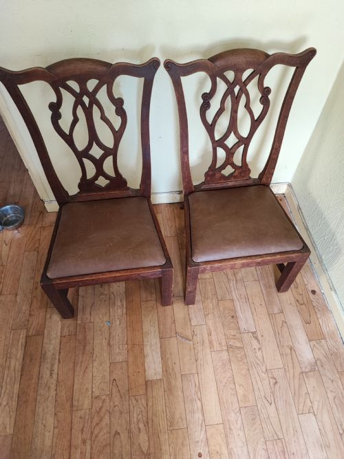 ANTIQUE PAIR OF OAK NURSERY CHAIRS IN THE GEORGE III STYLE - ADDITIONAL PHOTO 11